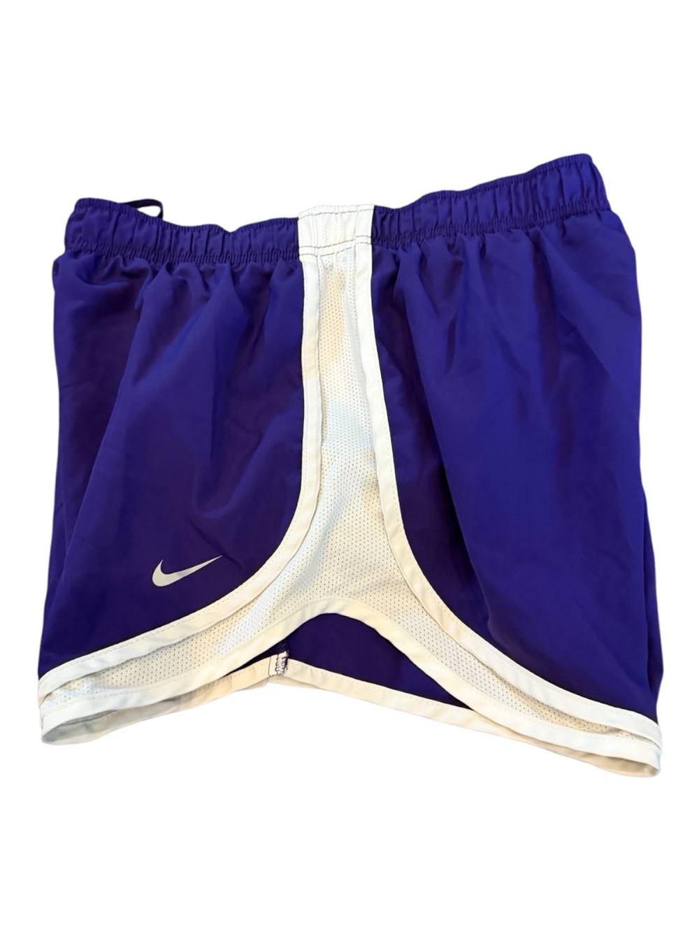 Nike Purple and White Women's Running Shorts adjustable drawcord drifit